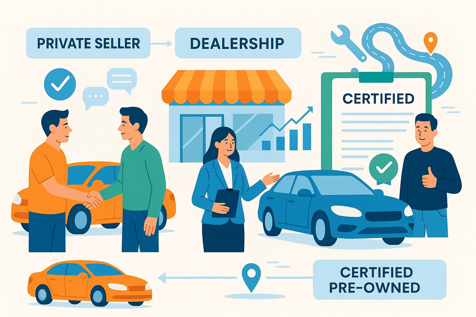Private Seller vs. Dealership vs. Certified Pre Owned: What’s Best?